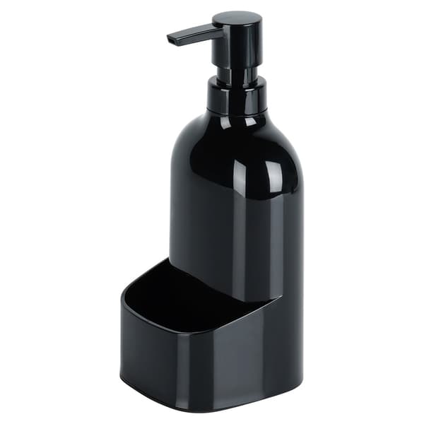 Opvaskedispenser med svampeholder, sort, 500ml