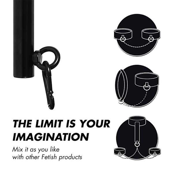 Fetish Submissive Bondage - Justerbar Separator Bar 4 stk