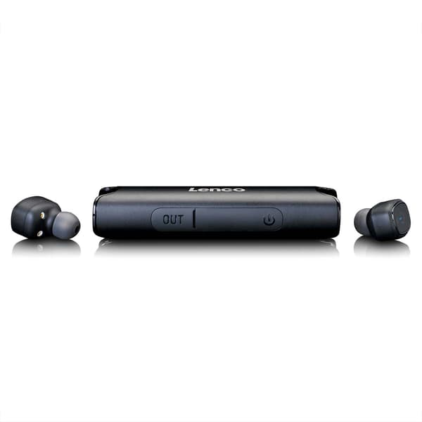 Vattentätt Bluetooth In-Ear-headset med dockning, svart