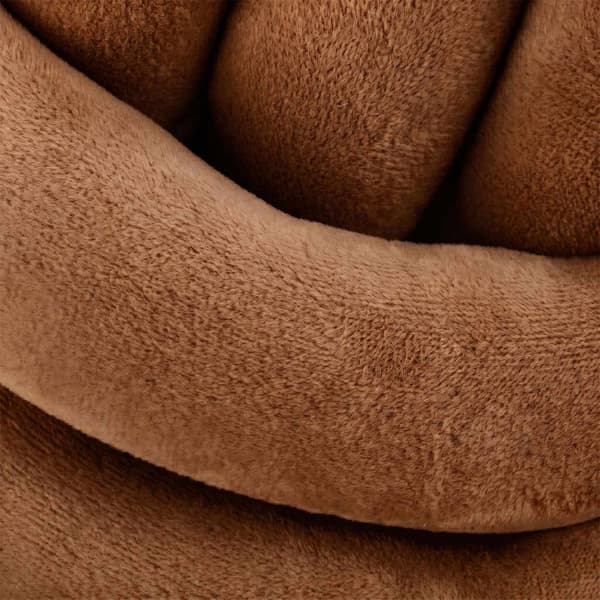 Brun knudepude – 25 cm, polyesterskum