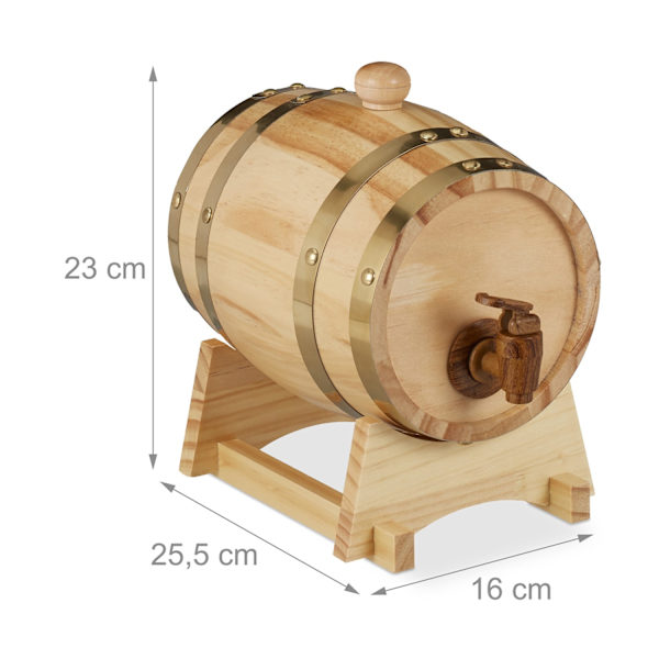 Puinen viskitynnyri 1,25 l