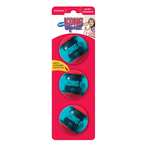 KONG Squeezz Action Röd Liten