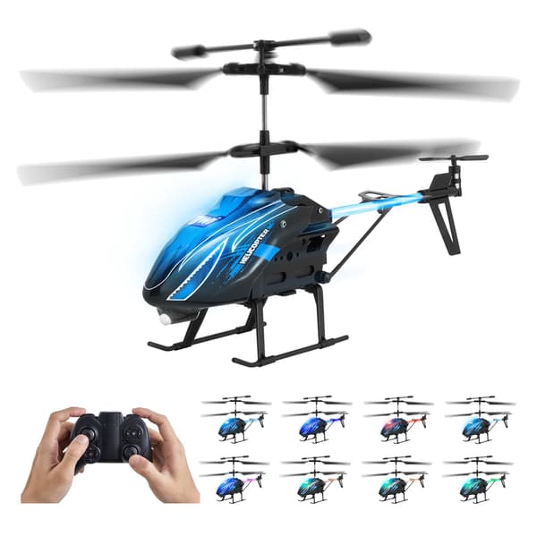 Fjernstyret helikopter, 2,4 GHz højdehold, 16 minutters flyvning, LED-lys