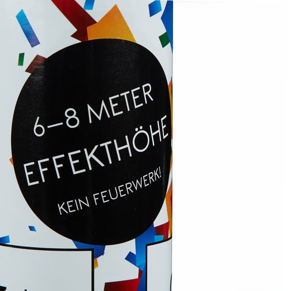 Konfettikanon 40 cm farverig