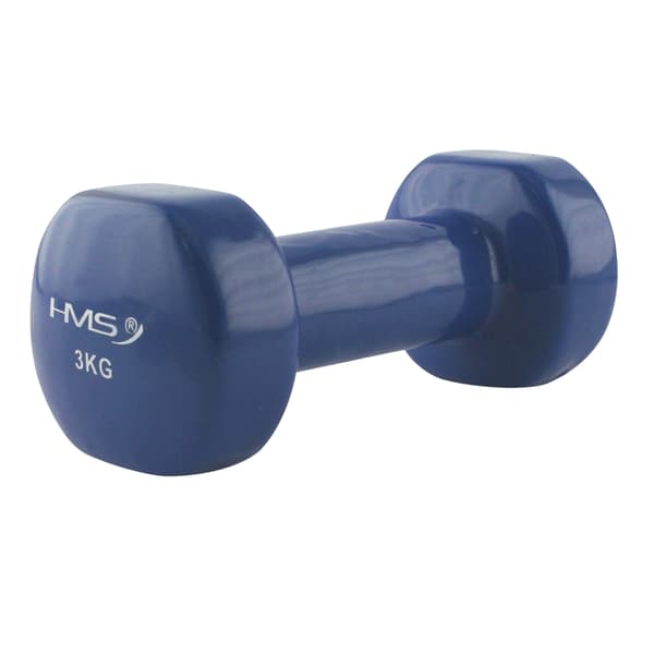 Vinyldoppningshantel 3 kg – halkfritt grepp
