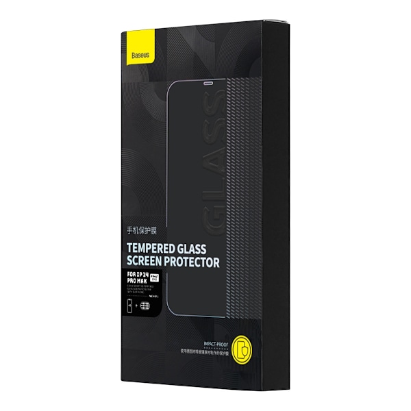 Helskärmshärdat glas för iPhone 14 Pro Max med 0,3 mm högtalarskydd