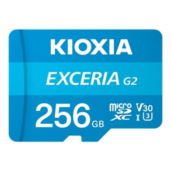 KIOXIA EXCERIA G2 - Flash-minneskort - 256 GB - A1 / Video Class V30 / UHS-I U3 / Class10