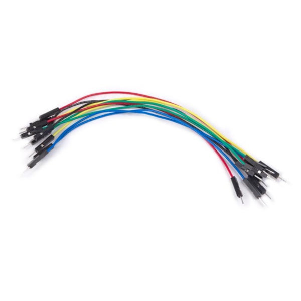 Awg-leipälevyn jumpperilangat - yksi nasta, uros ja uros - 5,9" (15 cm) - 10 kpl