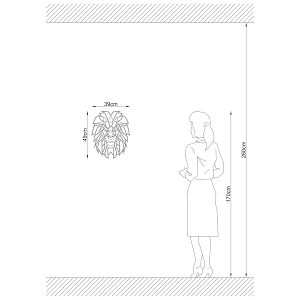 Væglampe W-056