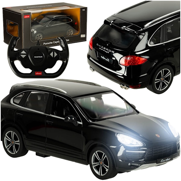 RC bil 1:14 Porsche Cayenne Turbo sort