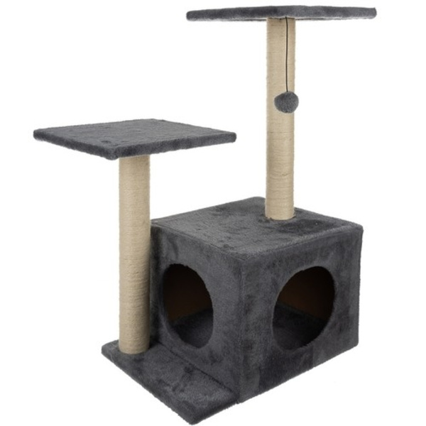 Kattetræ 71cm grå Purlov 21712