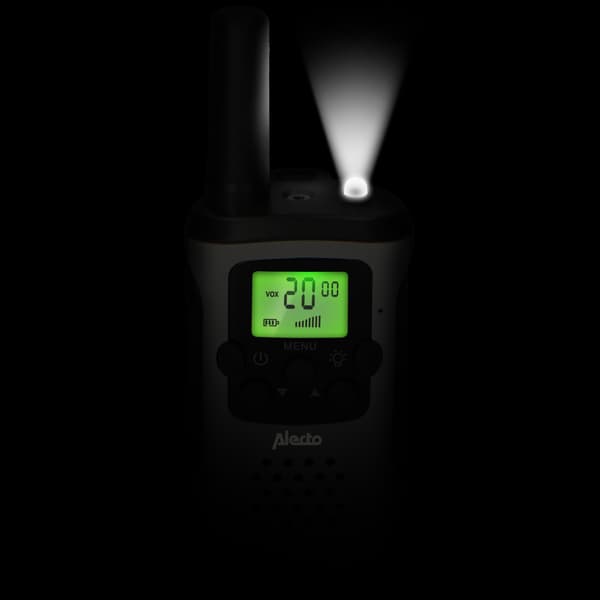 Walkie-talkie-set med lång räckvidd, 2-pack, 7 km räckvidd, 8 kanaler