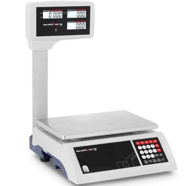 LCD, pöytätaso, kaupan tarkistusvaaka, 30kg / 5g