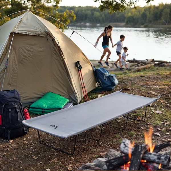 Campingsäng, Ultraljus, Mörkgrå