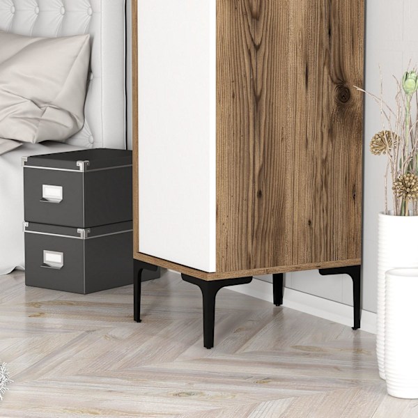 Garderobe Kumsal S - Valnød, Hvid