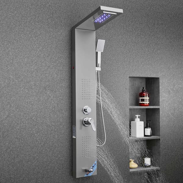 Brusepaneltårnsystem, 53 tommer rustfrit stål, LED