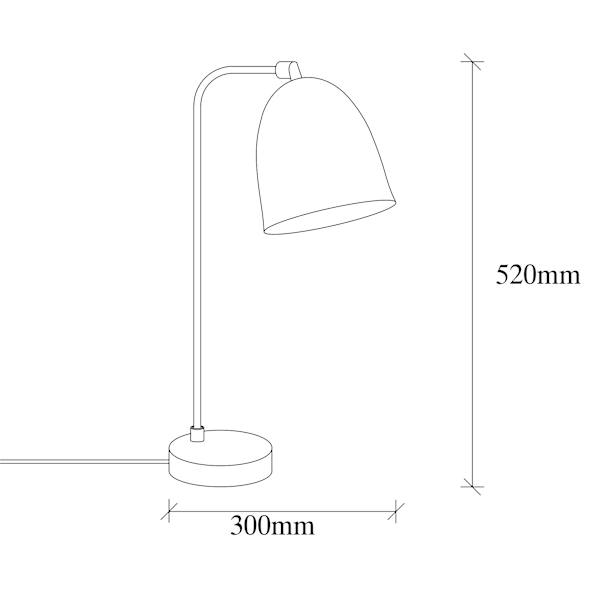 Bordlampe tatovering - 5031