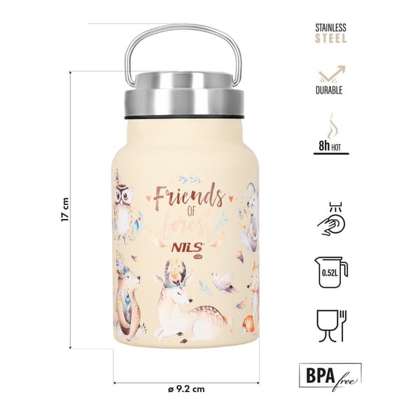 Teräsvesipullo, 520 ml, Forest Green