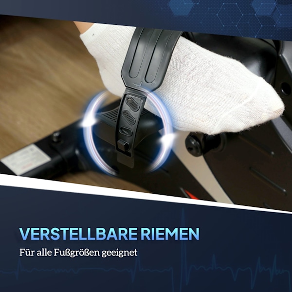 Pedaltræner stille mini motionscykel med 8 niveauer magnetisk modstand LCD-skærm bærbar bentræner med skridsikker måtte seniorer arm- og bentræningspe