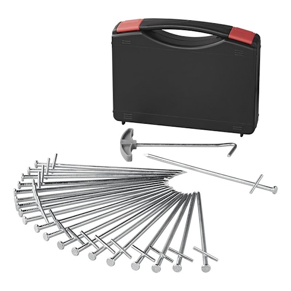 Kiven T-tappi 23 cm metallia hitsatulla ristitapilla - kotelossa 20 kpl