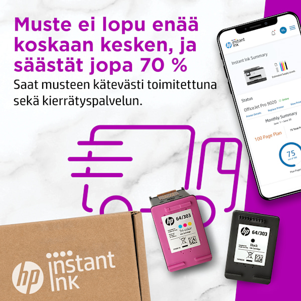HP 302 - blækpatronpakke, sort og trefarvet