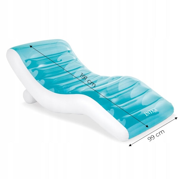 Oppustelig bademadras 191x99cm INTEX