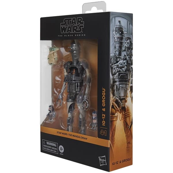 Mandalorian IG-12 & Grogu actionfigursæt, 15 cm høj