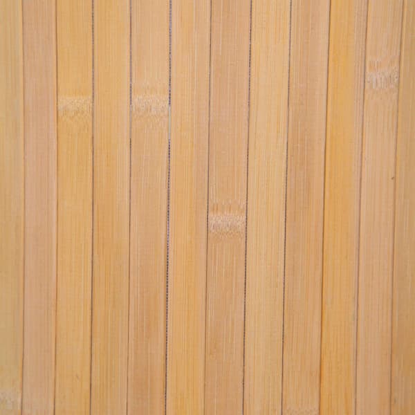 Bambu tvättkorg med lock, stor, 72 liters kapacitet