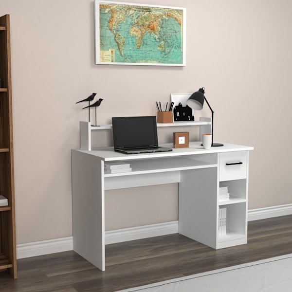 Studiebord Eslem - Hvid