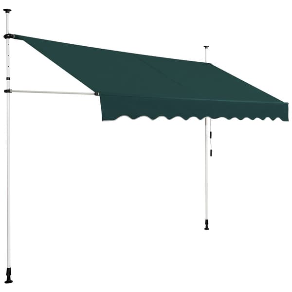 Udtrækkelig balkonmarkise, 300 cm, uden boring, UV-resistent