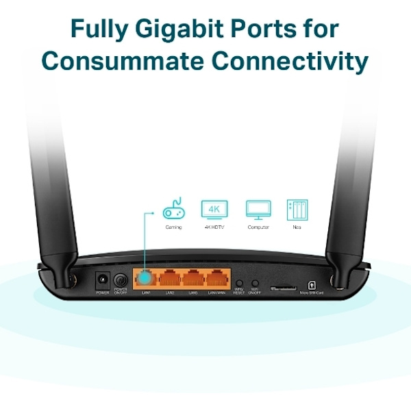 TP-LINK Archer MR600 - 4G+ LTE-modem og WiFi-basestation