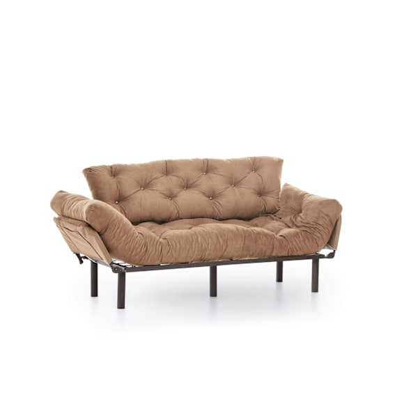 3-sæders sovesofa Nitta tredobbelt - lysebrun