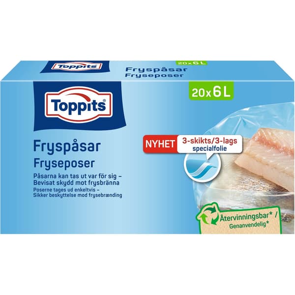Komposterbare affaldsposer 6L, 20-pak