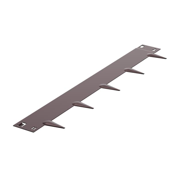 Stålkantlist, 5-pack 91 x 10 cm brun, galvaniserad