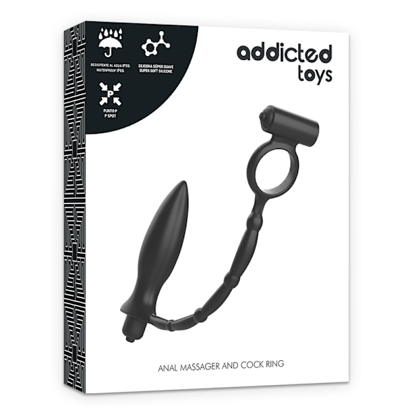 Addicted Toys - Analstik Med Vibrerende Ring
