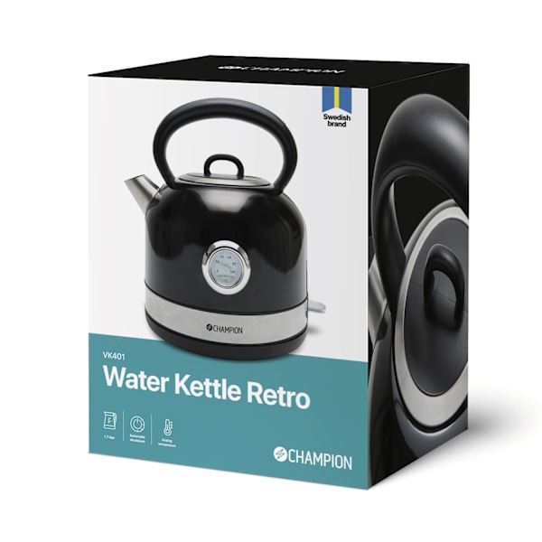 Kedel Retro 1,7L VK401 Sort