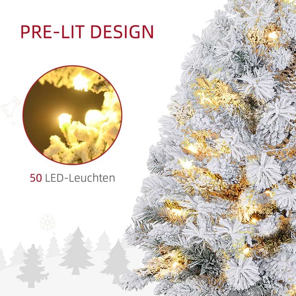 LED juletræ, 92 cm, varmhvide lys, indendørs brug