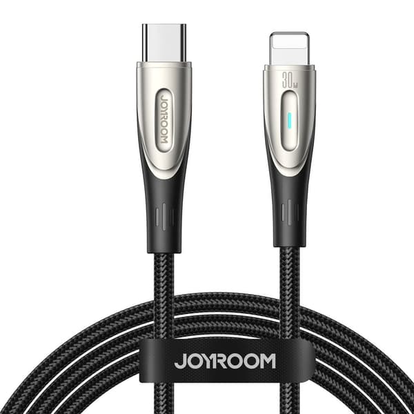 Joyroom USB-C - Lightning -kaapeli Pikalataus 30W, 1.2m - Musta
