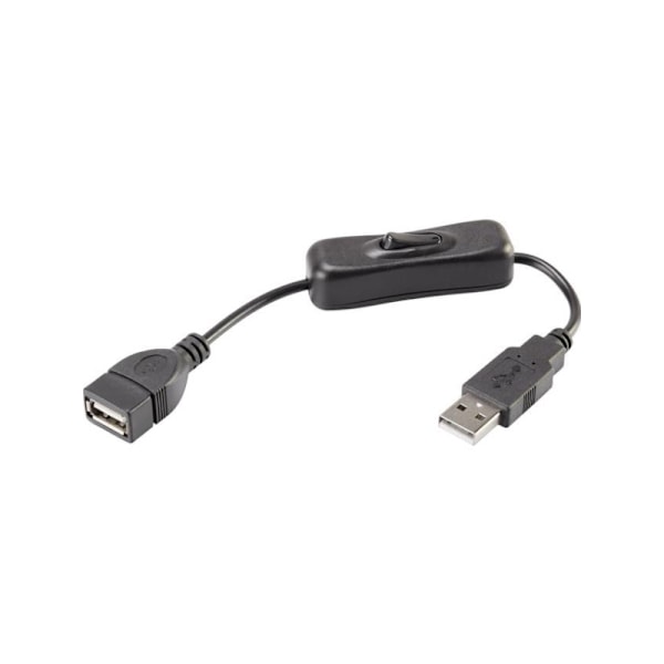 Renkforce RF-3322982, 0,25 m, USB A, USB A, USB 2.0, 0,48 Gbit/s, Svart