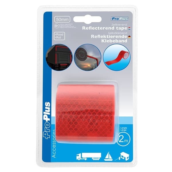 Reflekterende tape 3M rød 55mm/2M