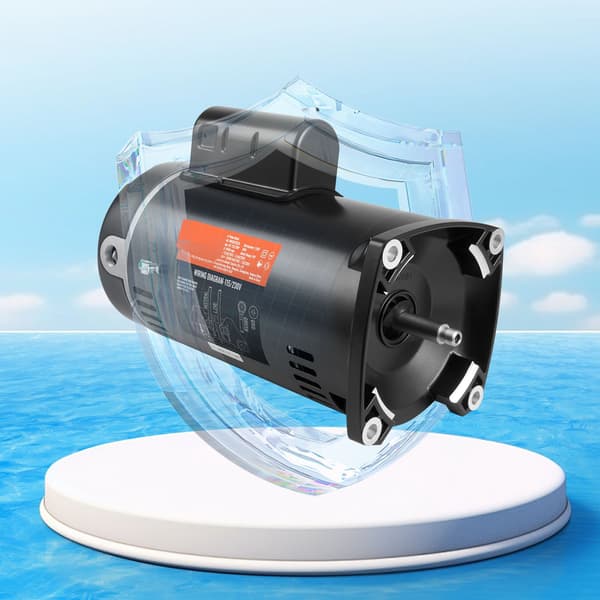 Poolpumpmotor 1,5 hk, 56 år ram, 115/230V