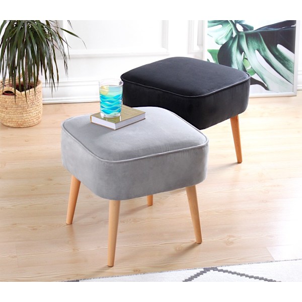 Pouffe Moouv 7080 - vaaleanharmaa
