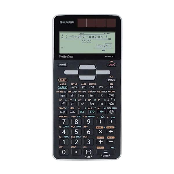 SHARP Lommeregner ELW506TGY Sort, Grå