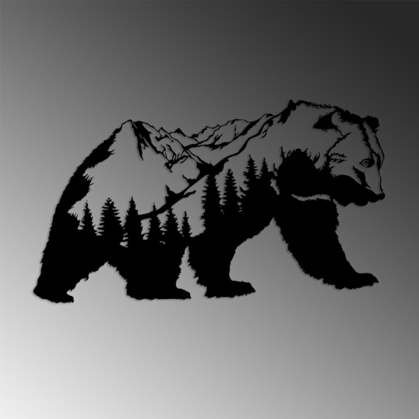 Dekorativt metallväggstillbehör Orso-1