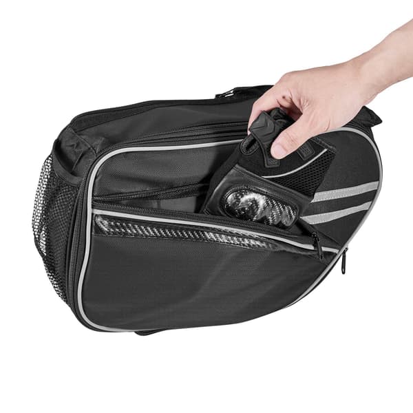 Motorcykel sadeltaske 30L, regnslag, universal pasform, sort