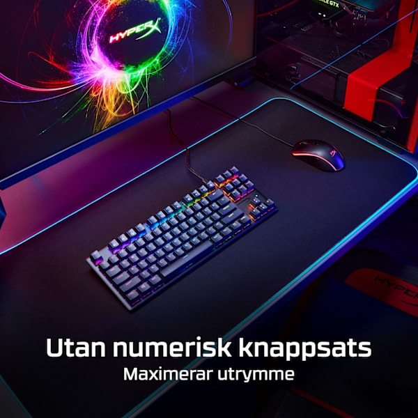 HyperX Alloy Origins Core PBT Mekaniskt Gamingtangentbord