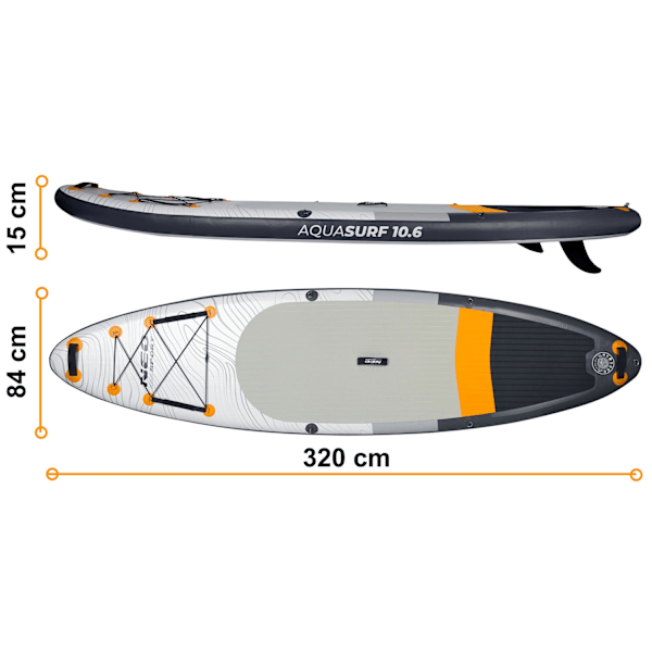 Aquasurf SUP-lauta 320 x 84 x 15 cm Neo-Sport 170201