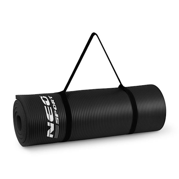 Paksu harjoitusmatto 183 x 60 cm Neo-Sport - musta (192300)