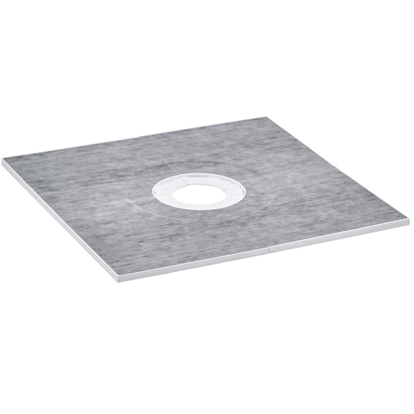 Duschkarkit 914x914mm, 160mm mittavlopp, 2 dukar