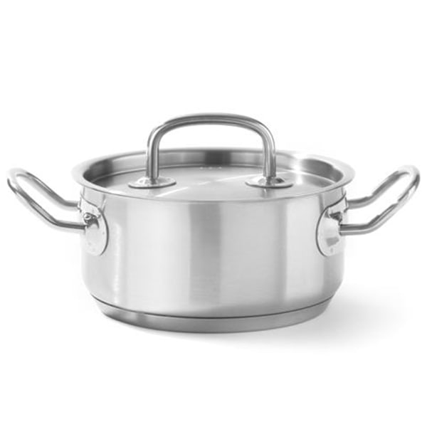 Kitchen Line låg gryta med lock, 5 l, diameter. 240 x 115 h - Hendi 836026